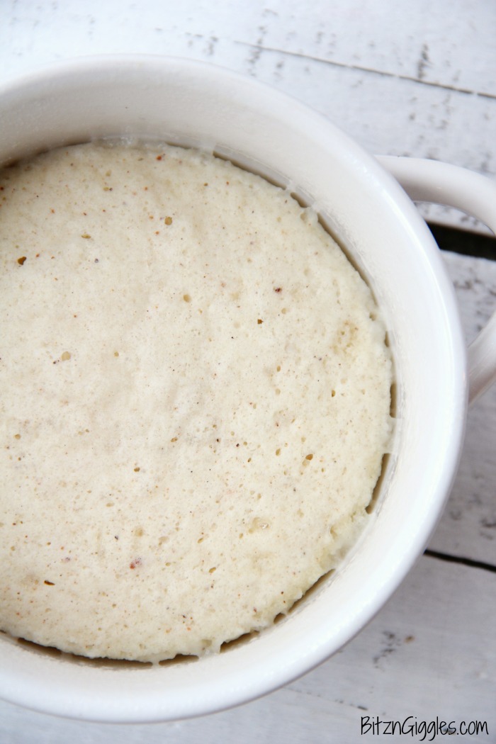 Cinnamon Sugar Doughnut Mug Cake - This delicious mug cake literally takes about 60 seconds to make in the microwave. It tastes just like a cinnamon sugar doughnut!